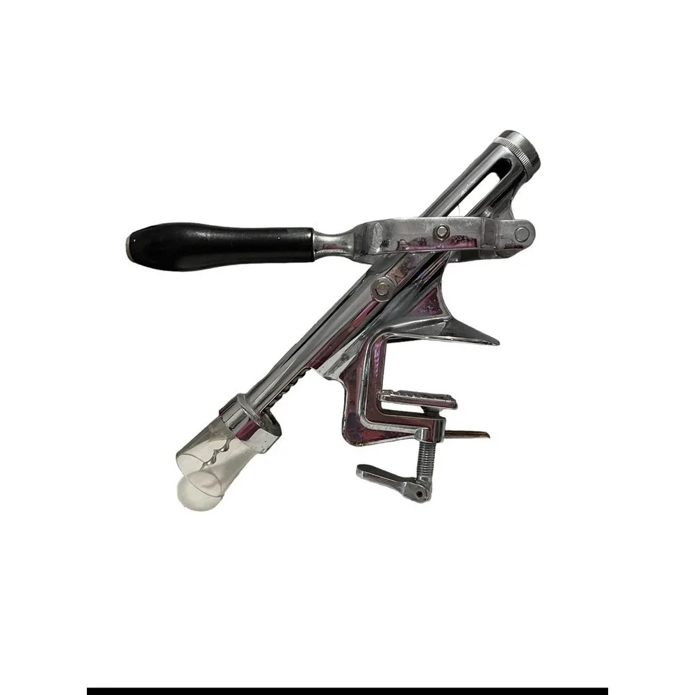 Counter Top Mounted Lever Arm Corkscrew Wine Bottle Opener